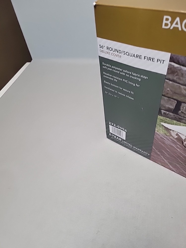 56" Backyard Creations Round/ Square Fire Pit Deluxe Cover.