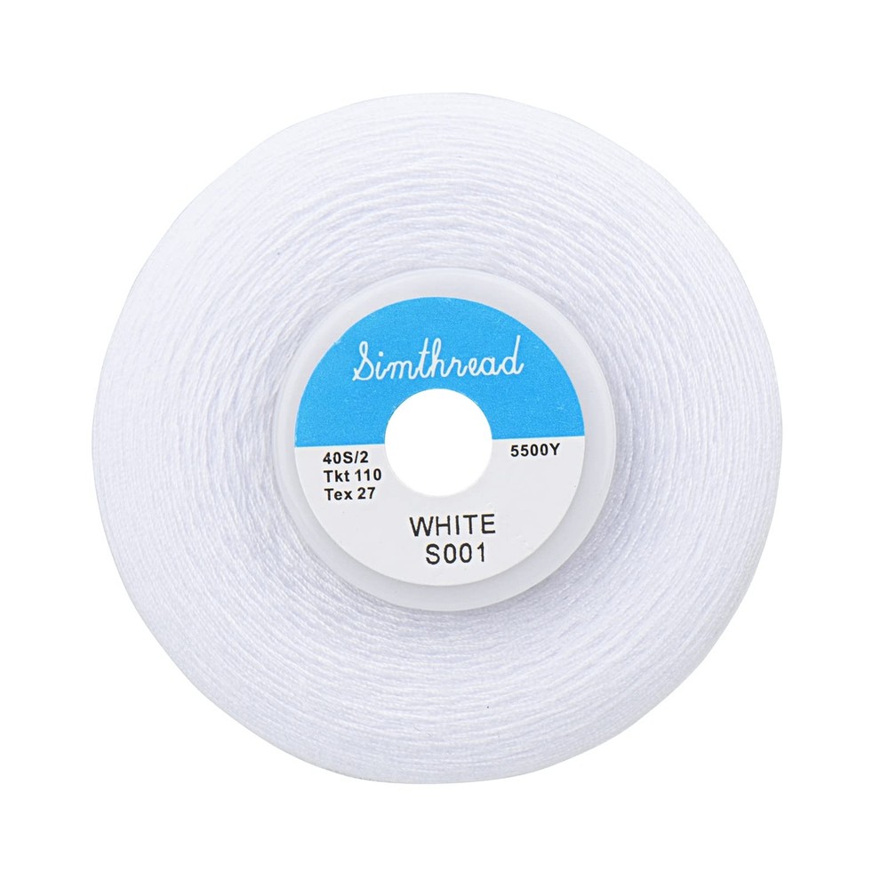 4 PCS All Purpose Sewing Thread 5000M Cones Spun Polyester Serger 40S/2