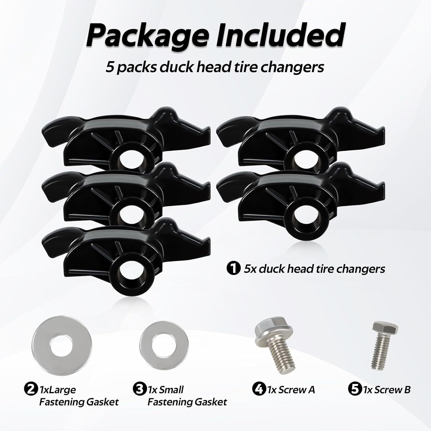 5Pcs Mount Demount Duckhead Kit Duck Head for Coats Tire Machine/Changer 8183061