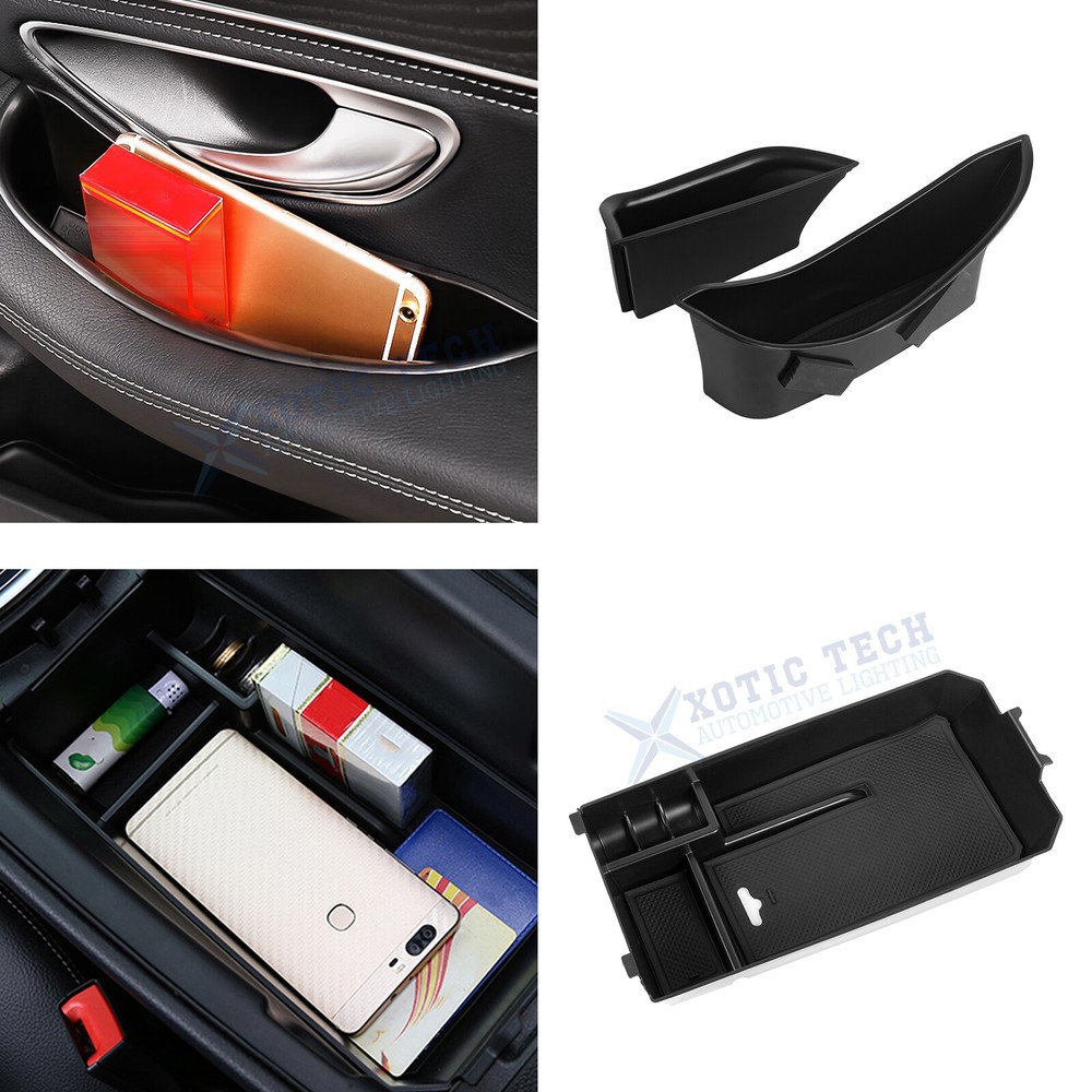 Front Door Center Console Armrest Box Storage Insert Tray For Benz C GLC Class