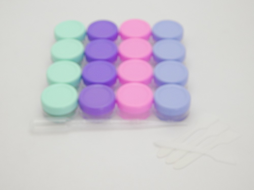 SMALL CLEAR EMPTY CONTAINER FOR COSMETICS, LIP BALM, MEDICINE, MIXING SAMPLE