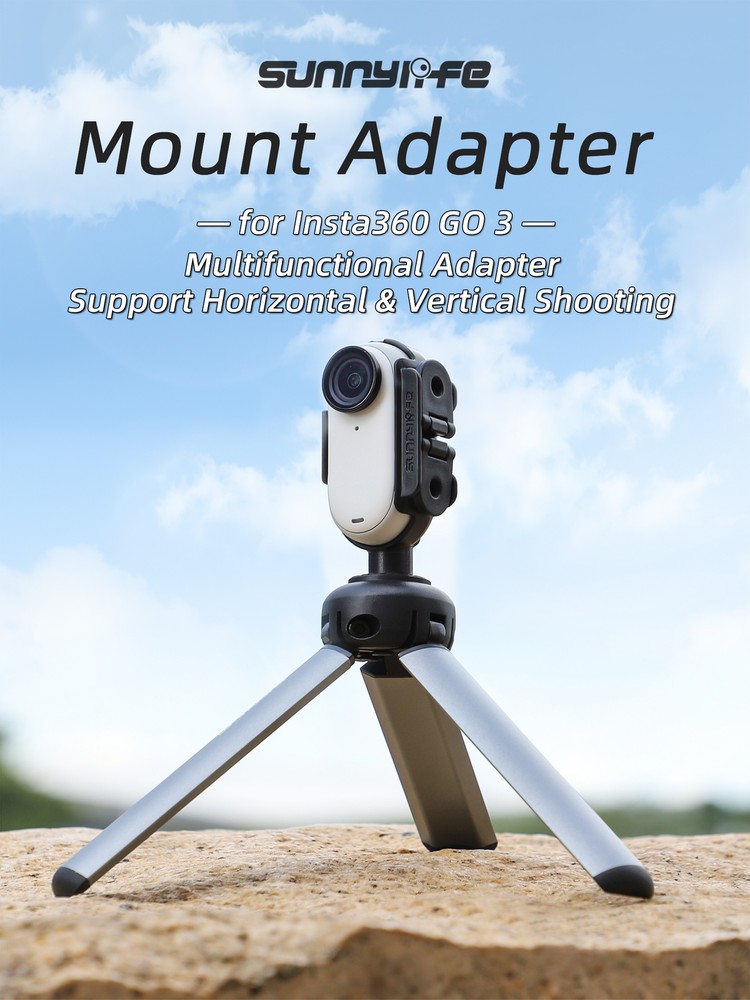 For Insta360 GO3 Action Camera Frame Adapter Extension Quick Release Accessories