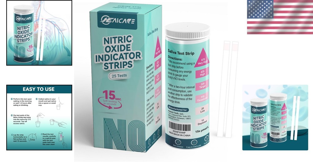 Easy-to-Use Nitric Oxide Indicator Strips - 25 Count for Instant Feedback