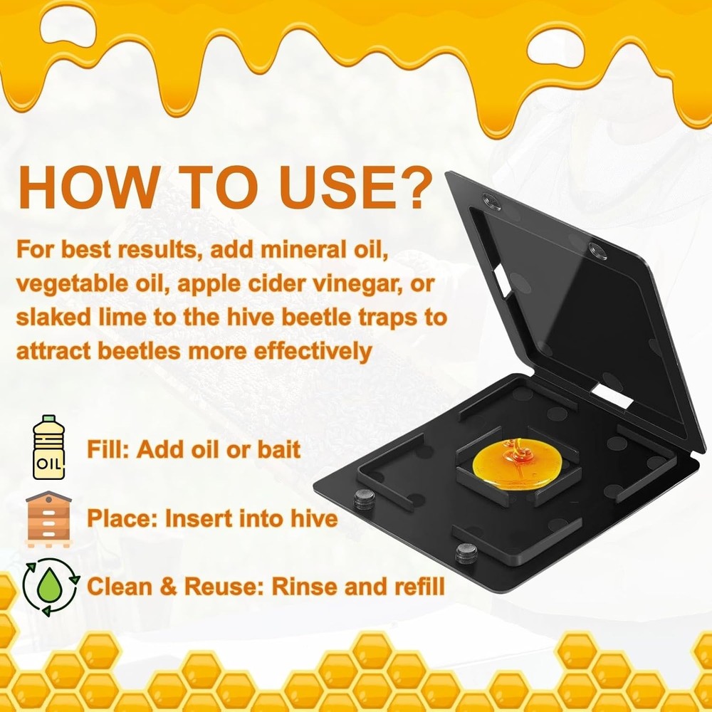 Plastic Hive Beetle Trap 30 PCS Reusable