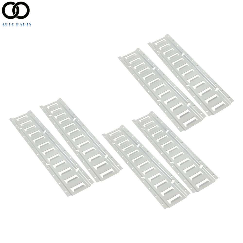 For Trailers Secure Load 6 Pack 2' E Track Tie Down Rail Kit Galvanized Steel