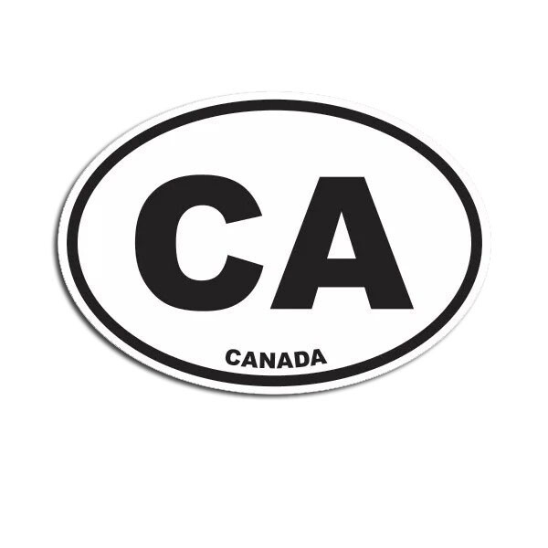 Canada Oval Sticker Decal