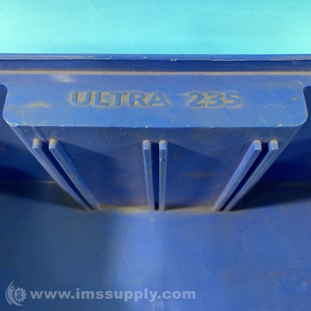 Quantum Storage Systems Ultra 235 Color Blue Stacking Bin USIP