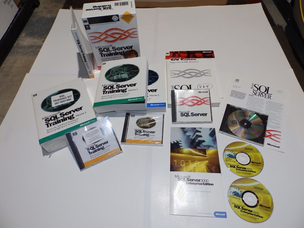 Vintage Software - Microsoft SQL Server v6.5 & v4.21 (full), v2000 EE (eval kit)