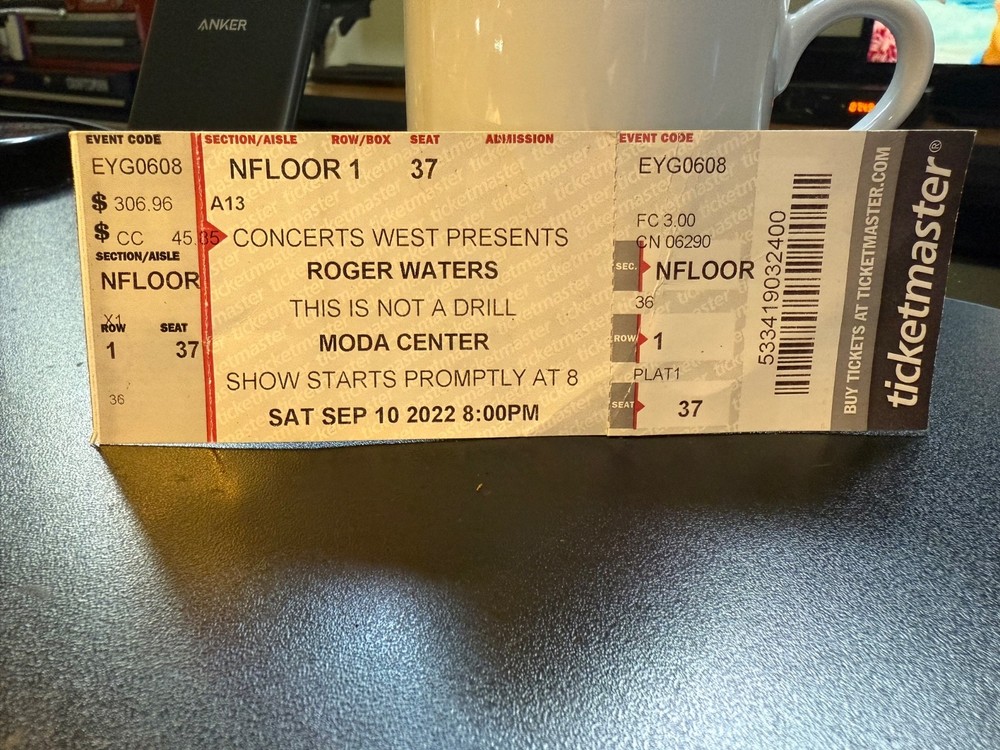 concert ticket
