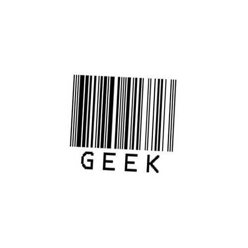 Geek Barcode Sticker Decal cool hacker networking cute