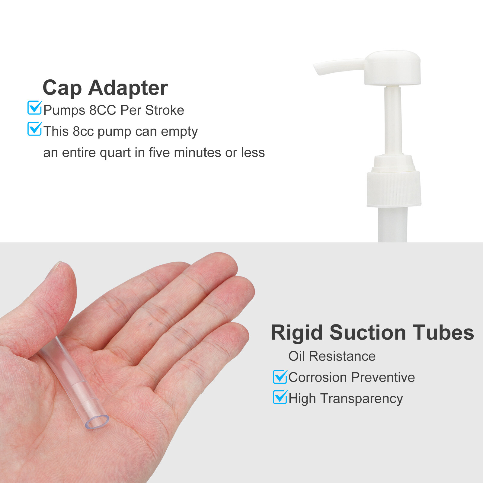 Lower Unit Gear Oil Pump for Standard Quart Bottles Marine Boat Outboard Motors
