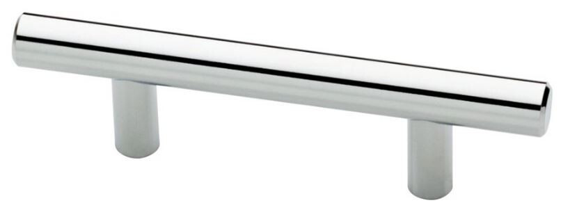 (5 Pack) 2-1/2 inch Builder's Program Steel Bar Pull Polished Chrome