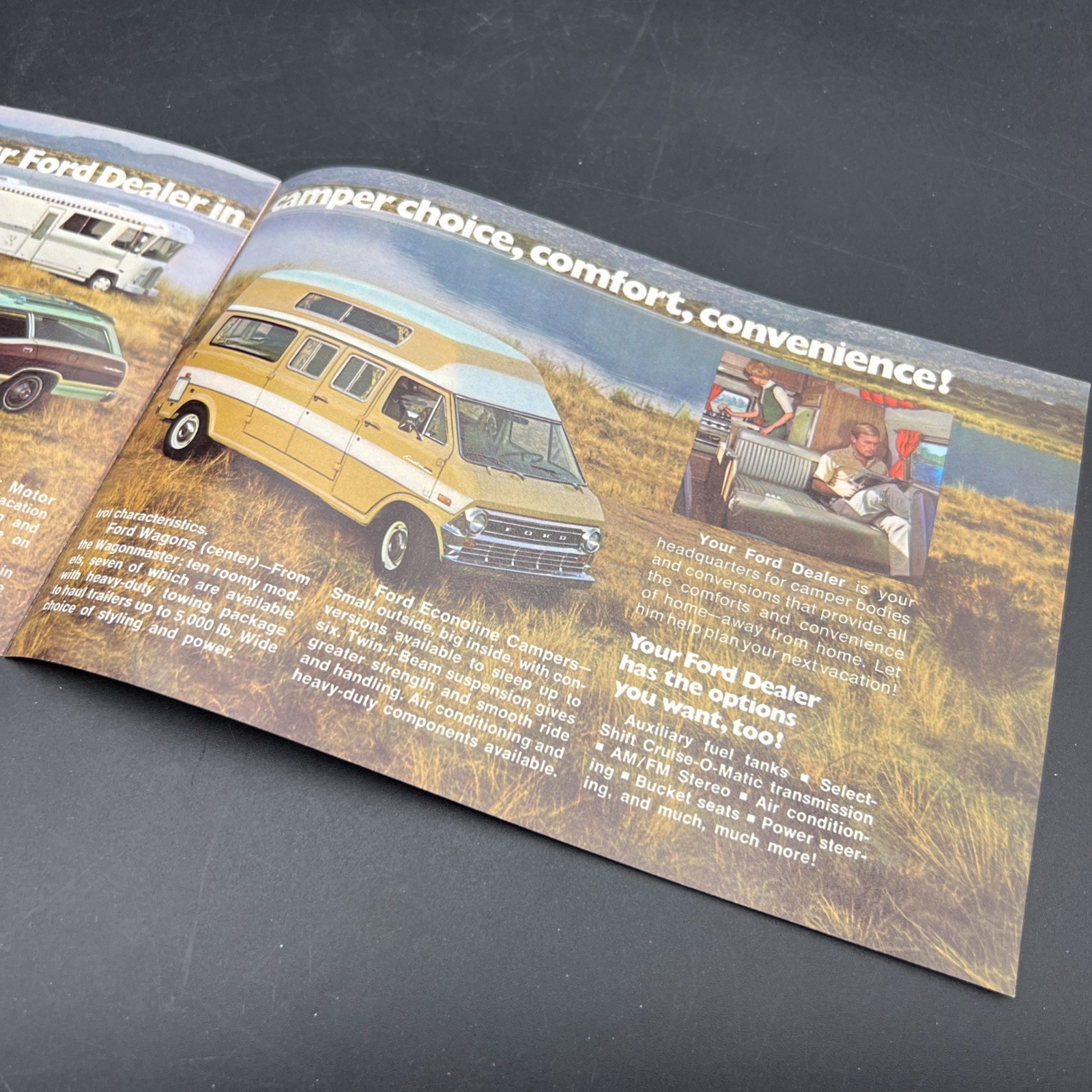 Vtg Orig Dealership Advertising Ford Recreation Vehicle Trailers Camper Brochure