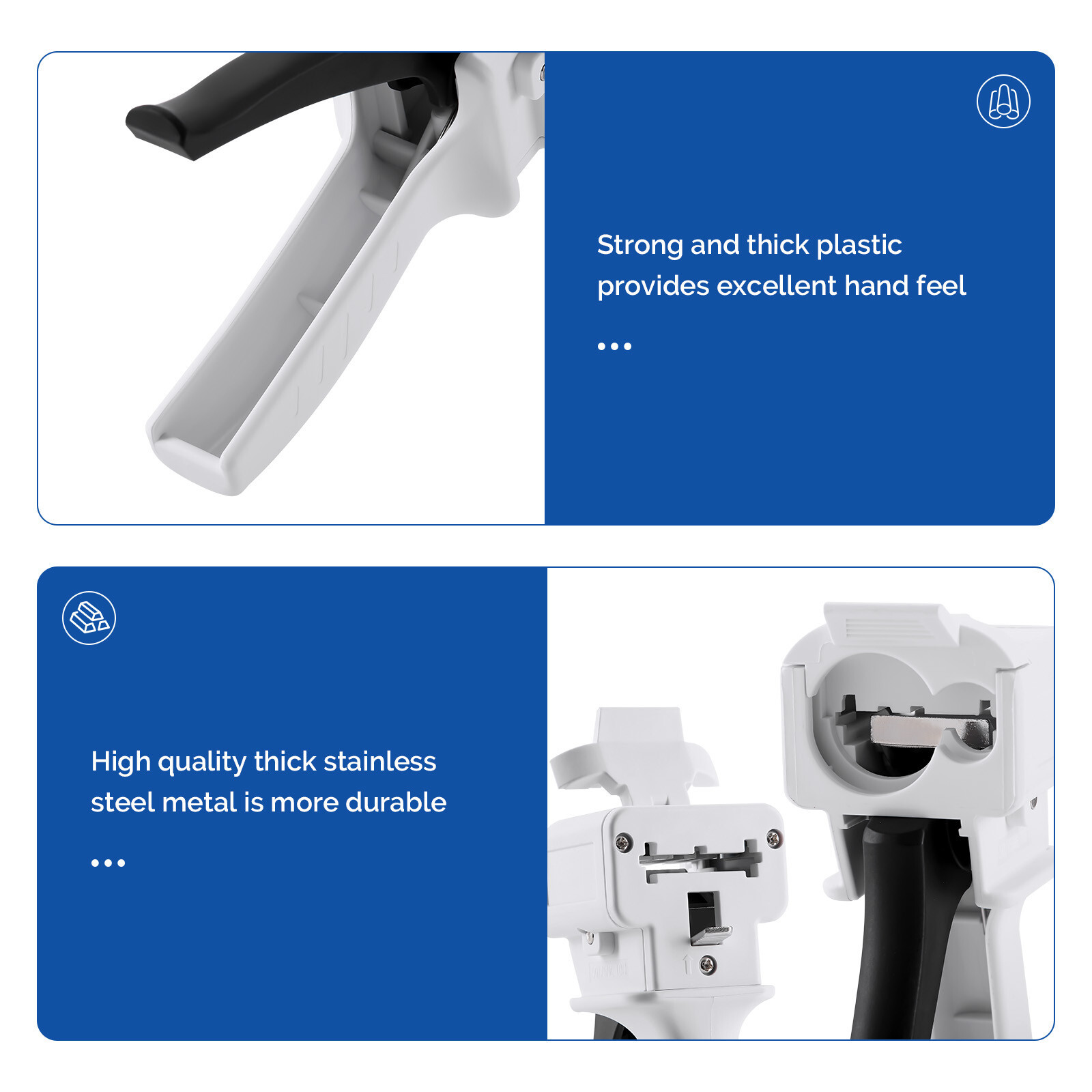 Dental Impression Materials Mixing Dispensing Dispenser Gun 1:1 / 2:1 50ml