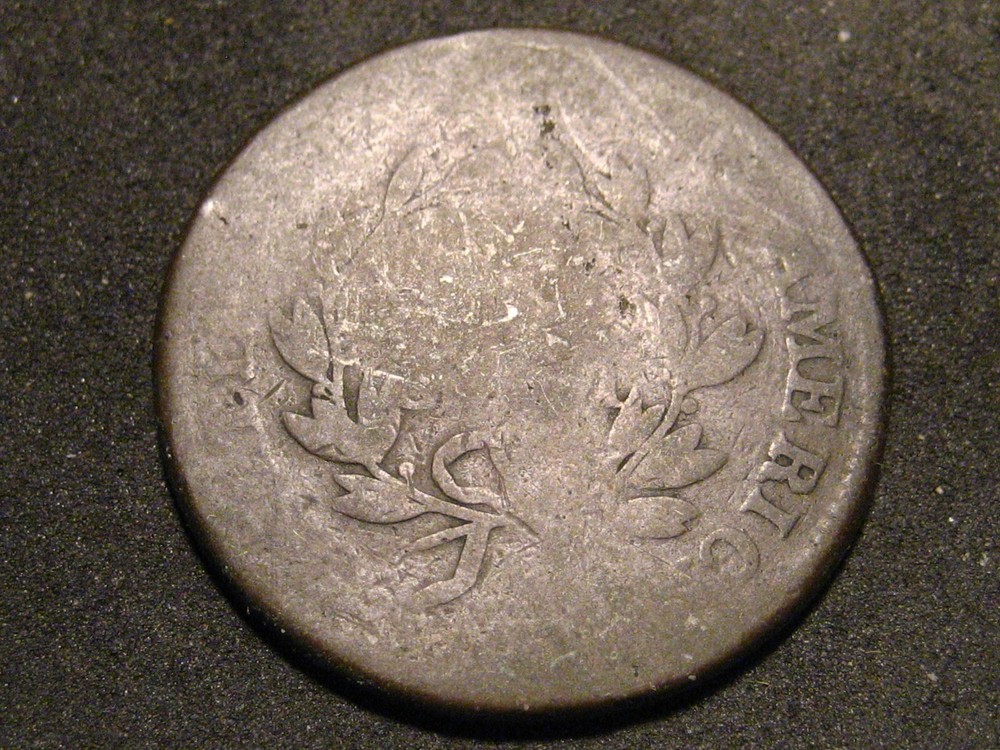1802 Draped Bust Large Cent Damaged