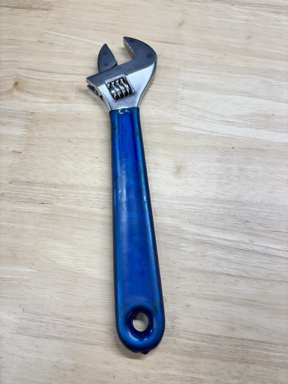 Klein Tools 10 inch adjustable wrench Blue Rubber Comfort Grip