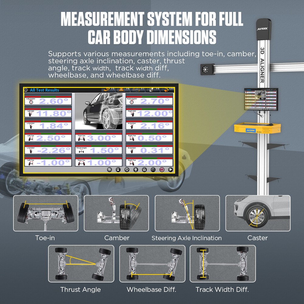 3D Wheel Alignment Machine Fully Automatic Tire Alignment Tool Wheel Aligner