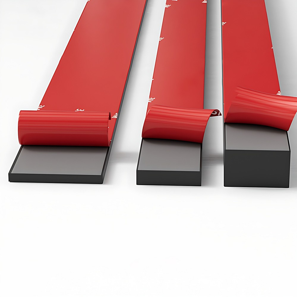 Self Adhesive Rubber Strip Pads Adhesive Backed Solid Seals Gasket