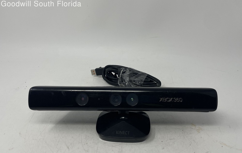 Microsoft Xbox 360 Model 1414 Black Video Gaming Kinect Sensor Bar Not Tested