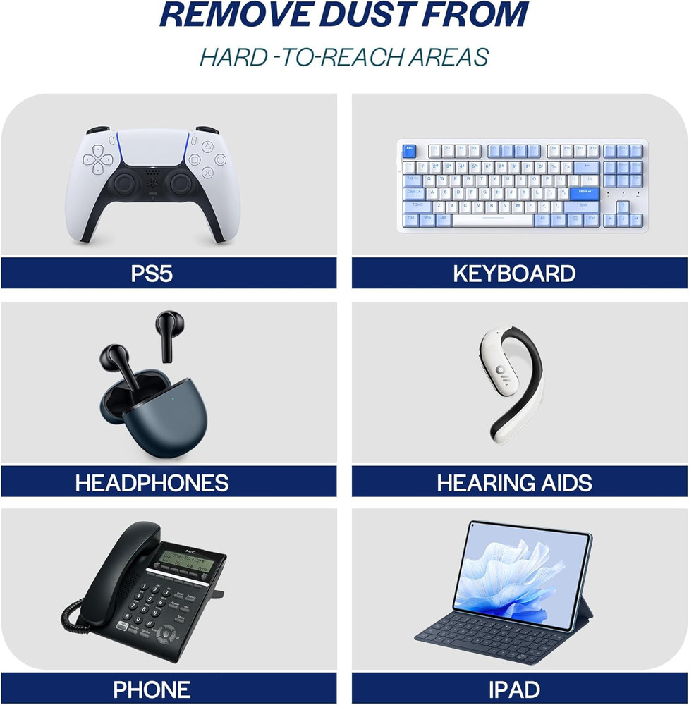 Compressed Canned Air Duster for Computer - Disposable Electronic Keyboard Clea