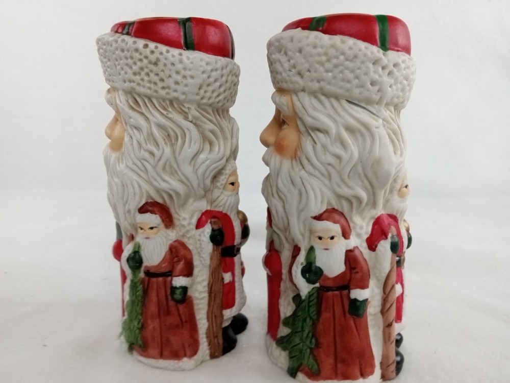 Ceramic Santa Candlestick Holders