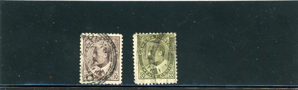 Canada  1903 Scott# 93-4 canceled