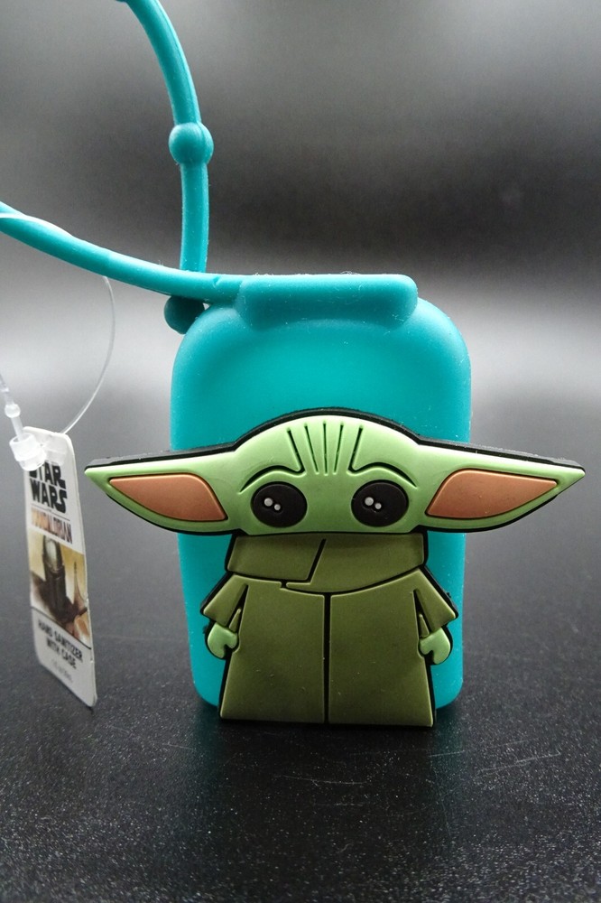 Star Wars "Grogu" Teal Hand Sanitizer Holder & EMPTY Bottle REUSEable/ReFillable