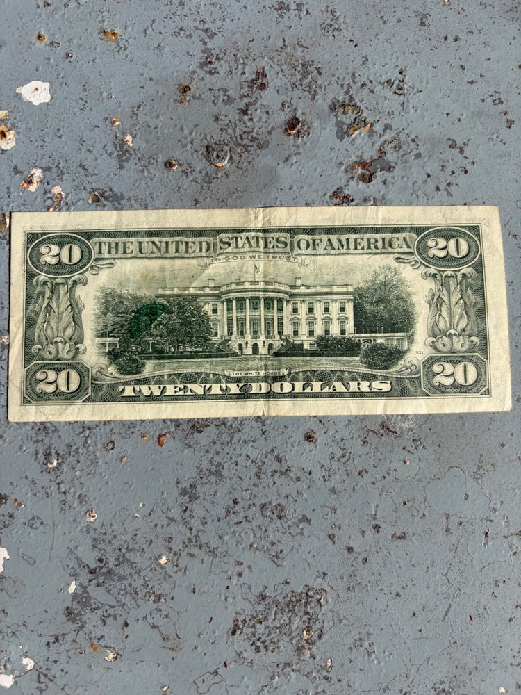 SUPER RARE 1977 $20 Twenty Dollar PRINTED FOLDOVER Error Note MISPRINT