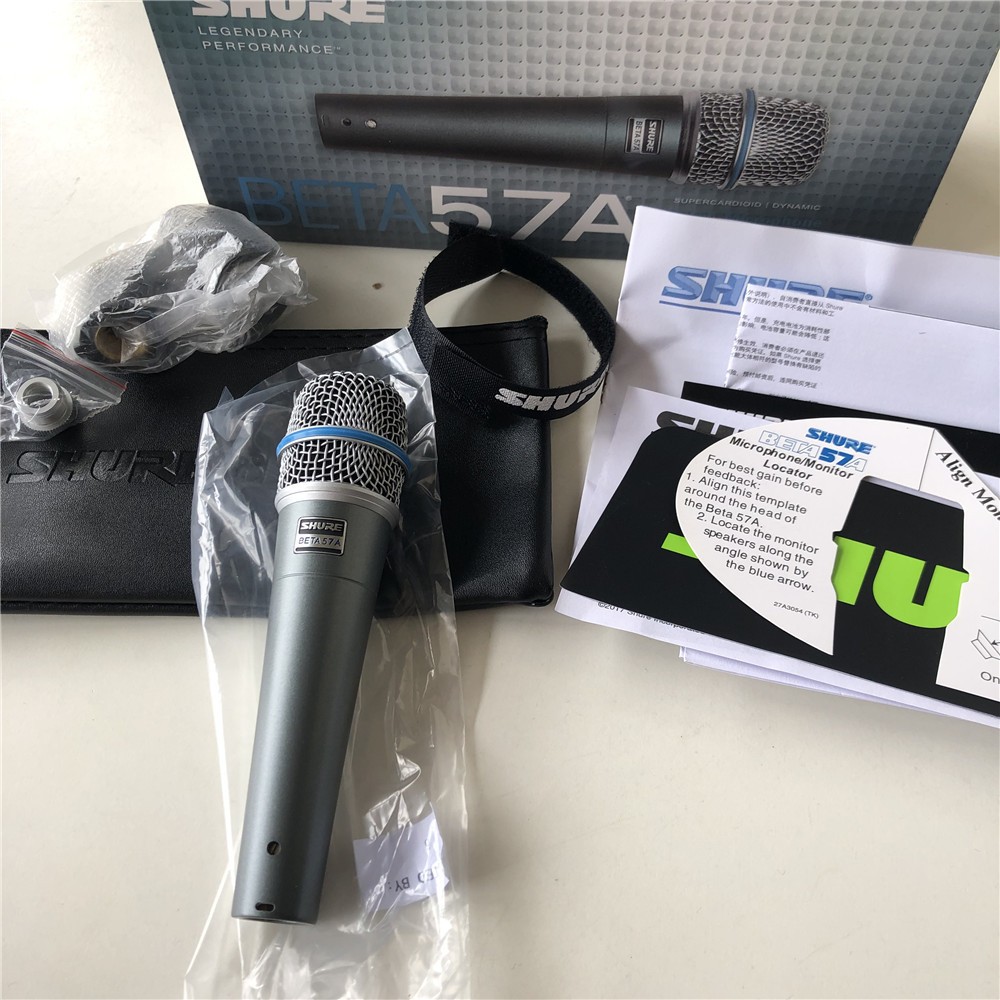 Opened Beta57A Supercardioid Dynamic Instrument Vocal Microphone No Cable