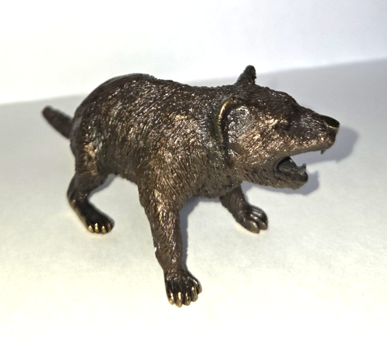 Eddie Wentorf Bronze Tasmanian Devil Sculpture Signed Art