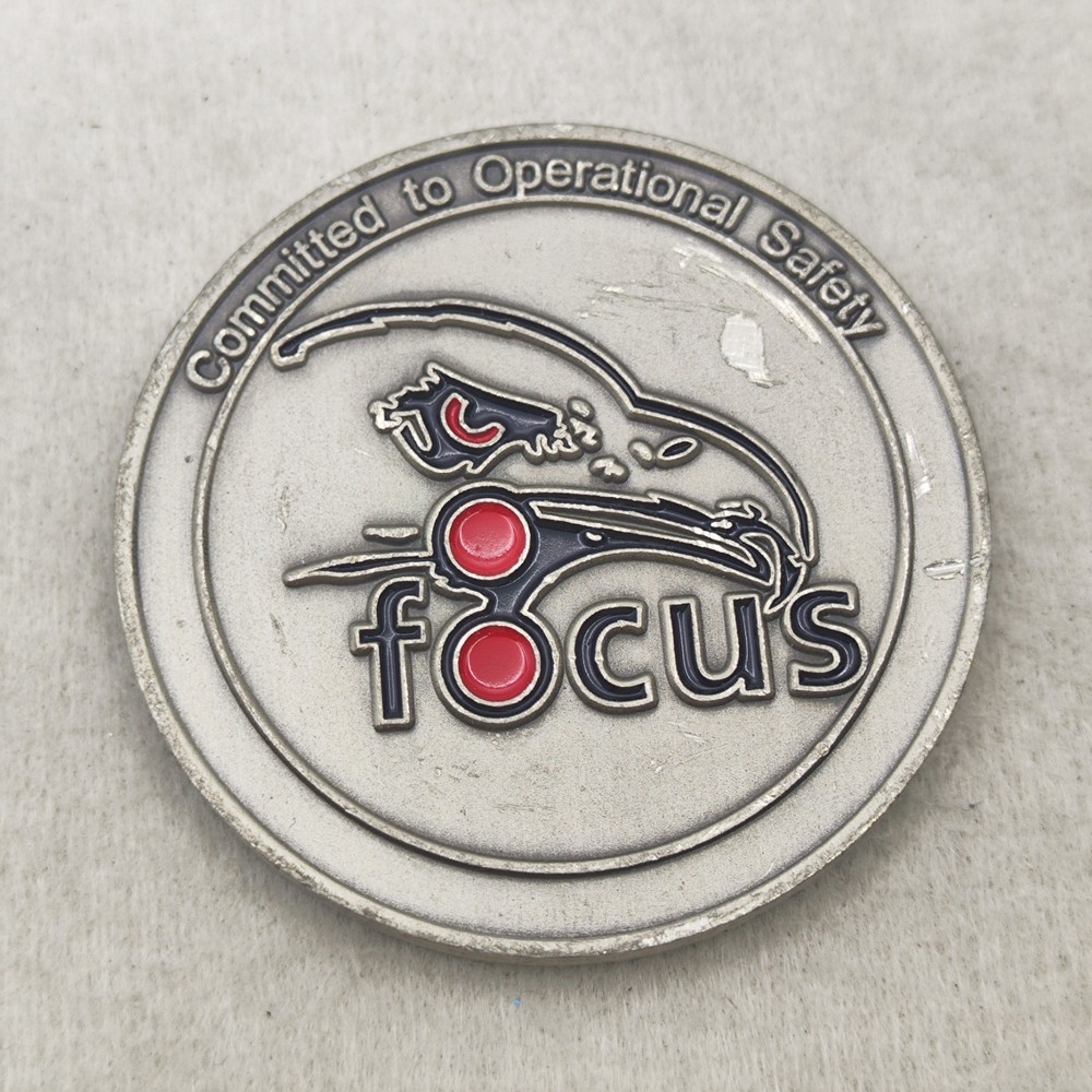 Amtrak FOCUS Committed to Operational Safety Challenge Coin