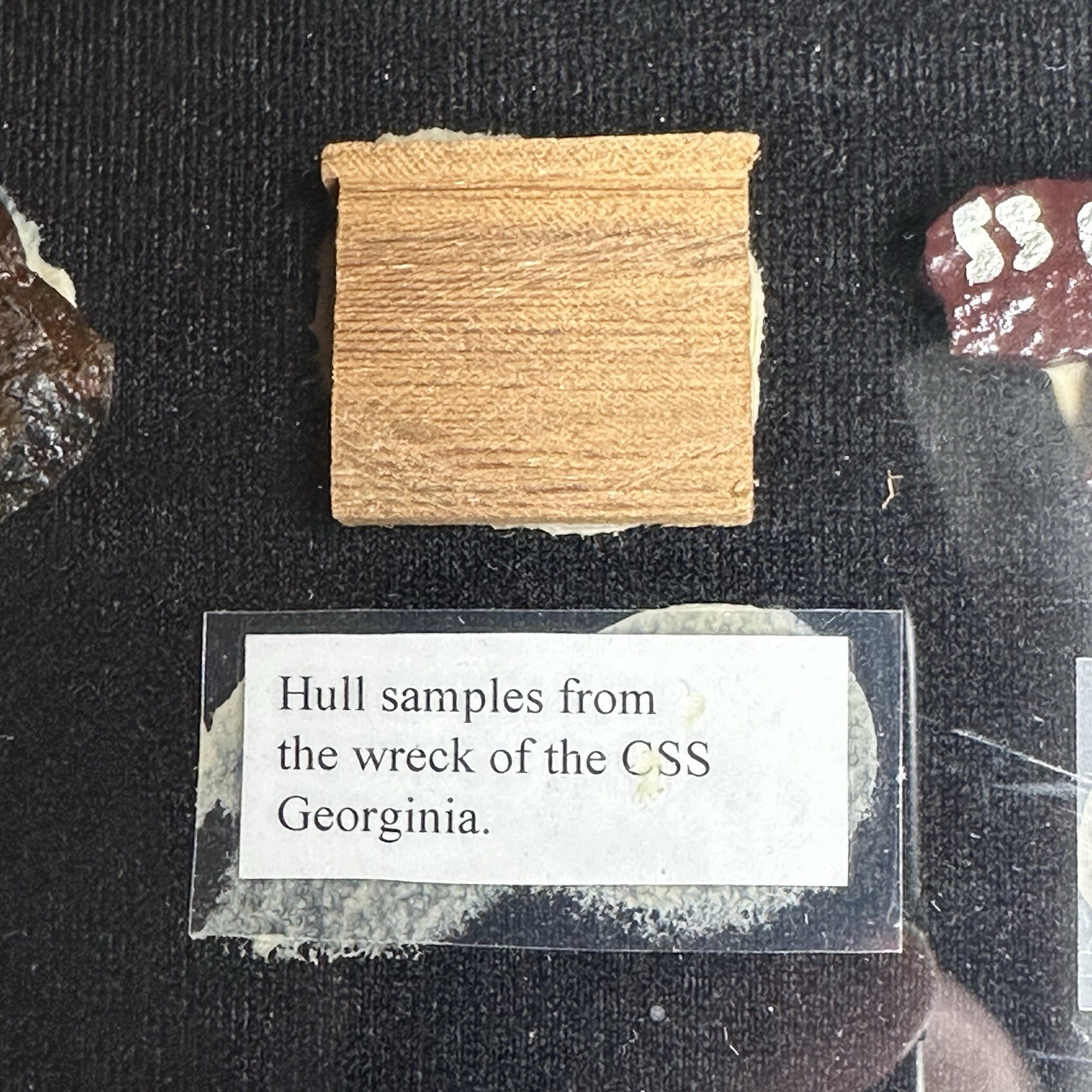 25+ Shipwreck Artifacts in Display Case USS Olympia Pocahontas Civil War Era