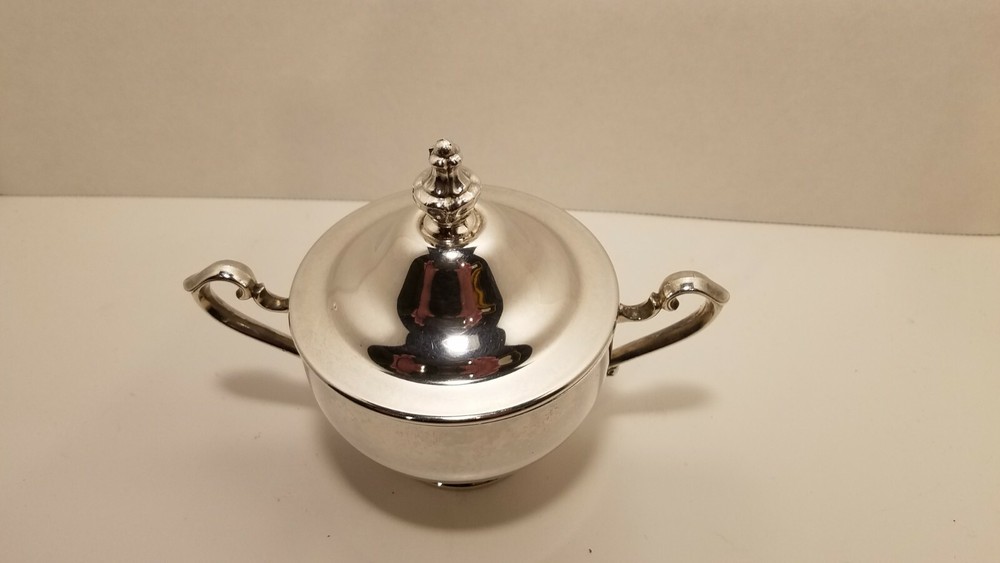 WM Rodgers vintage silver plated sugar bowl,