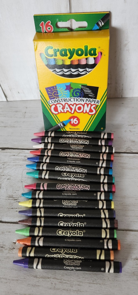 2012 Crayola "Construction Paper" Crayons 16ct READ