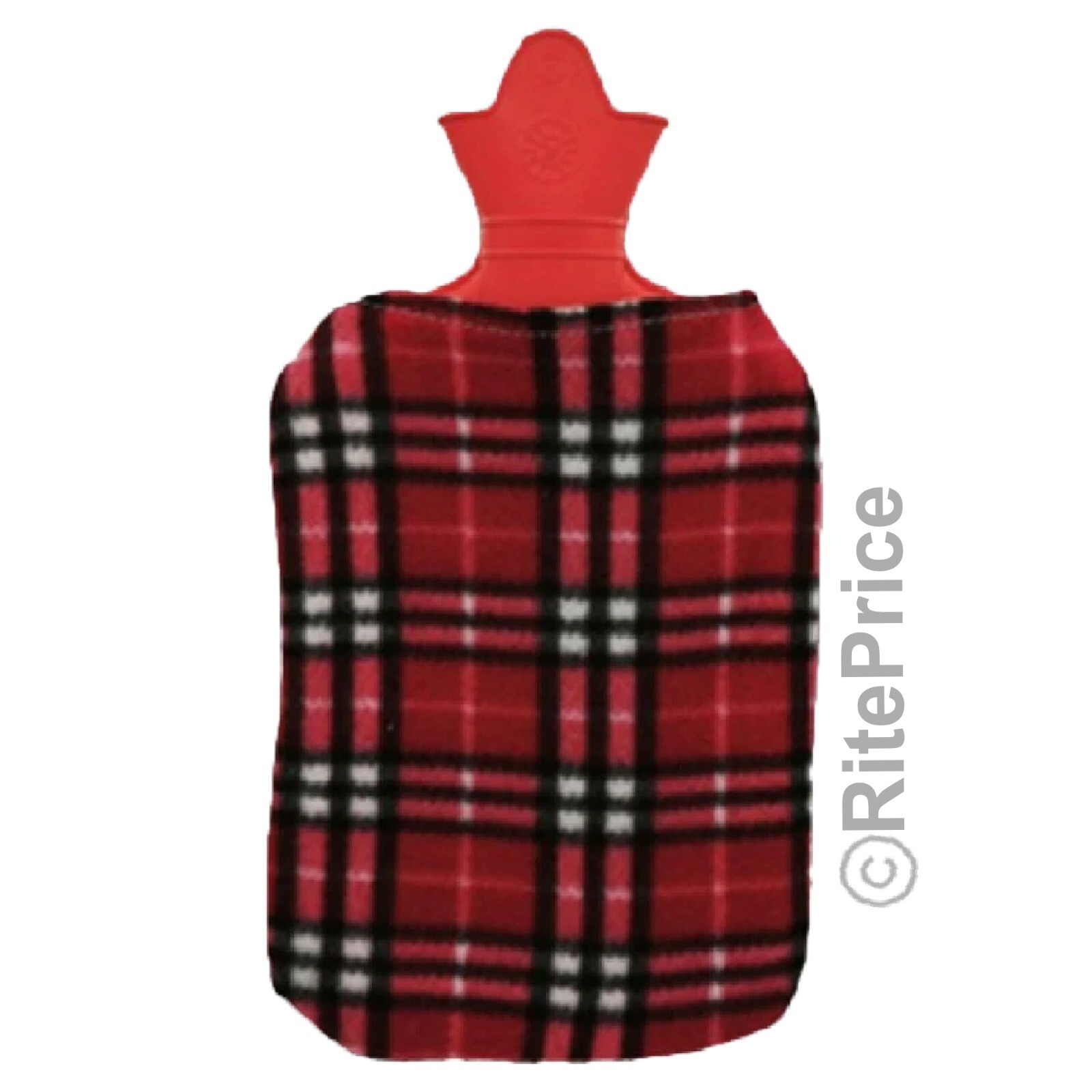 2000ml Hot Water Bottle with Plush Cover Rubber Bag For Pain Relief Warm Therapy
