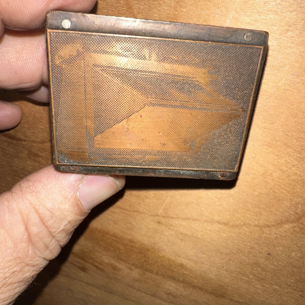 Printing Block Type Cut ( Unknown Image??) Copper Face