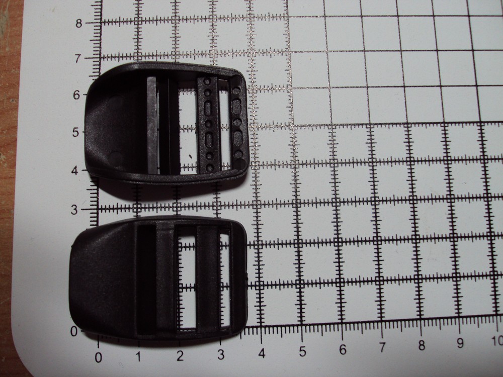 10pcs. Black Plastic Ladderlock Buckles for Webbing 25mm "B"