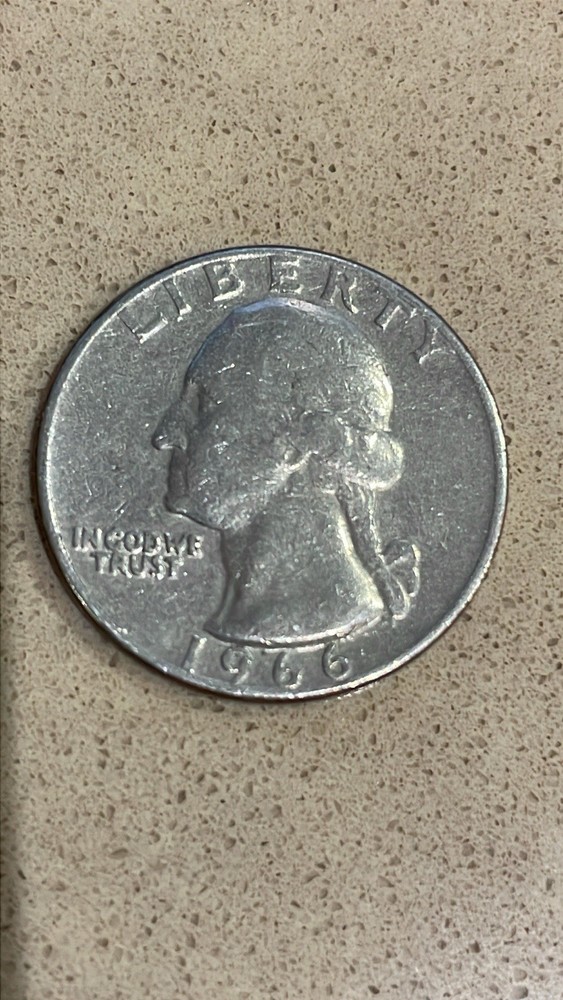 1966 Washington Quarter No Mint Mark Circulated