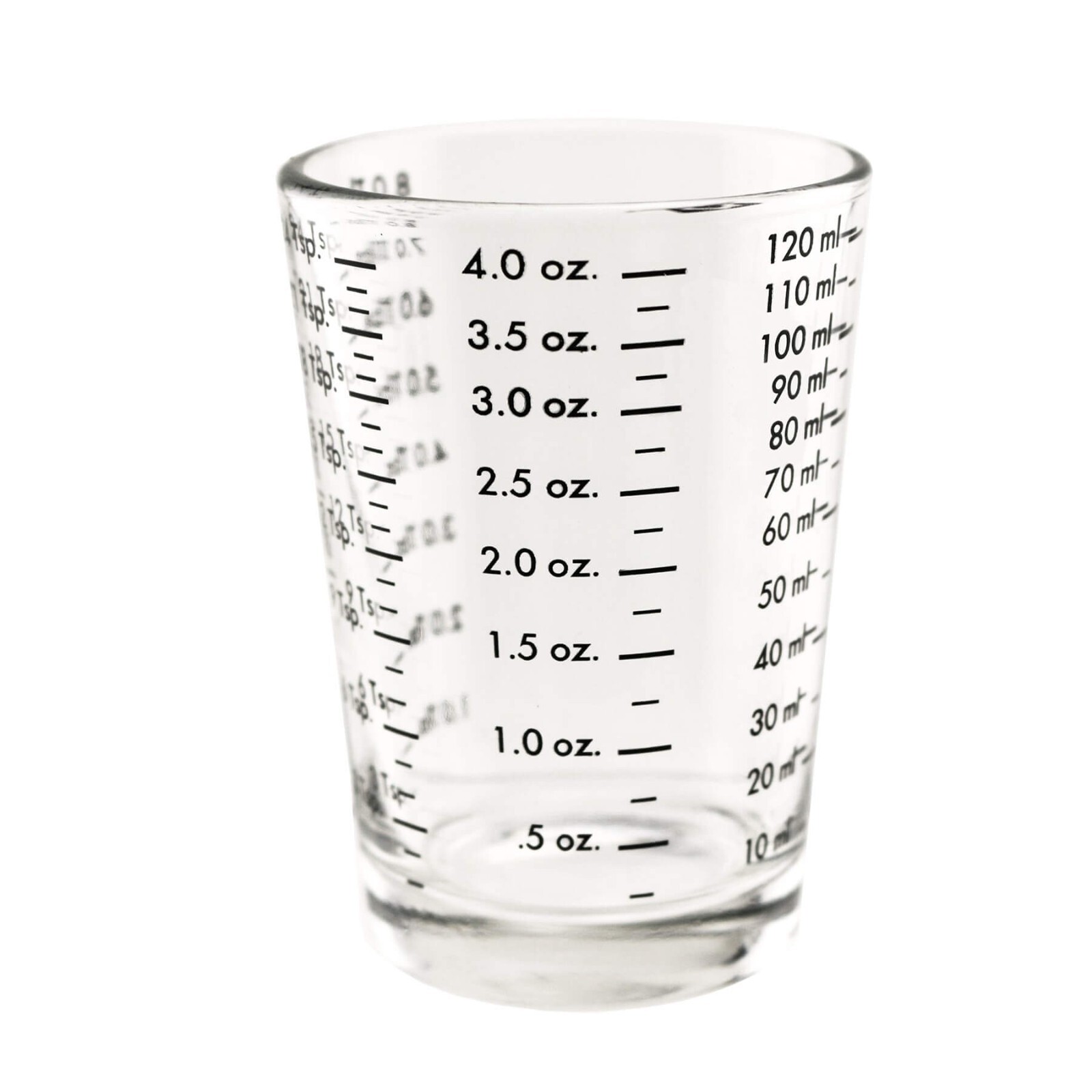 Professional Measuring Glass Jigger! Franmara Glass Shot Glad Measuring Cup Bar