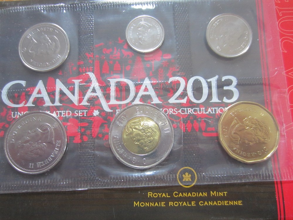 2013 Canada PL Set. Original Mint Packing. UNC Coins RJ