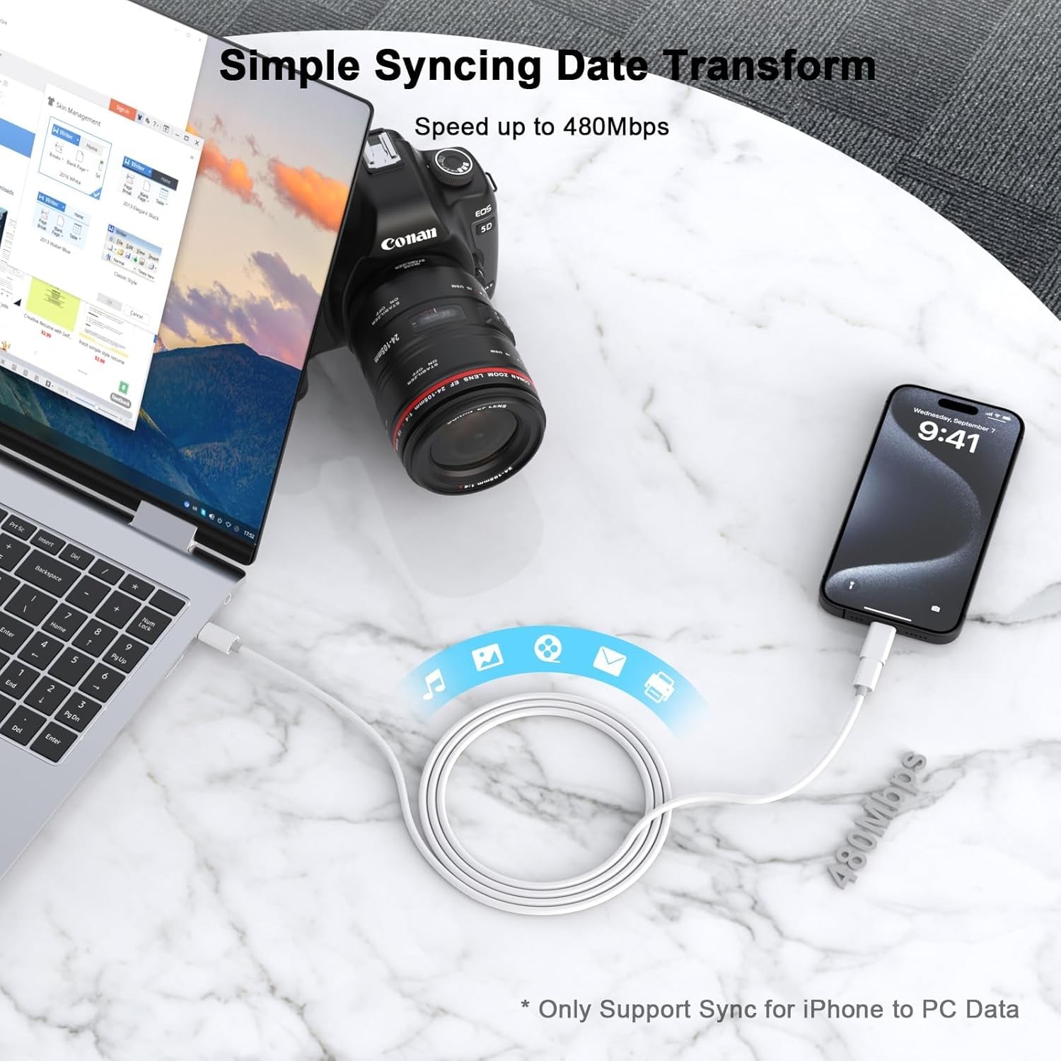 5.8 USB Type C Female to iOS Male Adapter For iPhone 14/13/12/11/XR/XS/SE 3 Lot