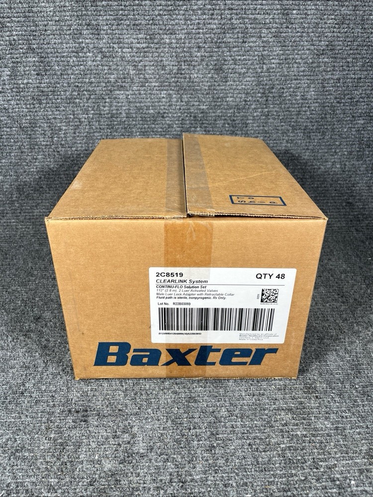 Baxter 2C8519 Continu-Flo Solution Set Clearlink System - 48/Case New Sealed