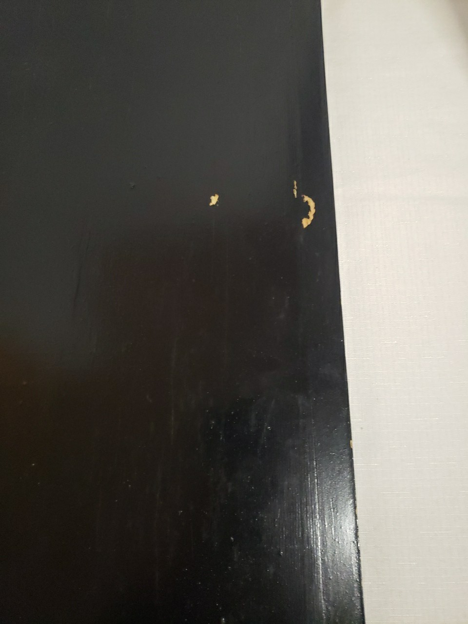 Vintage MCM 4-Panel Mother of Pearl/Black Lacquer Asian Art Wall Panels 36"x12"