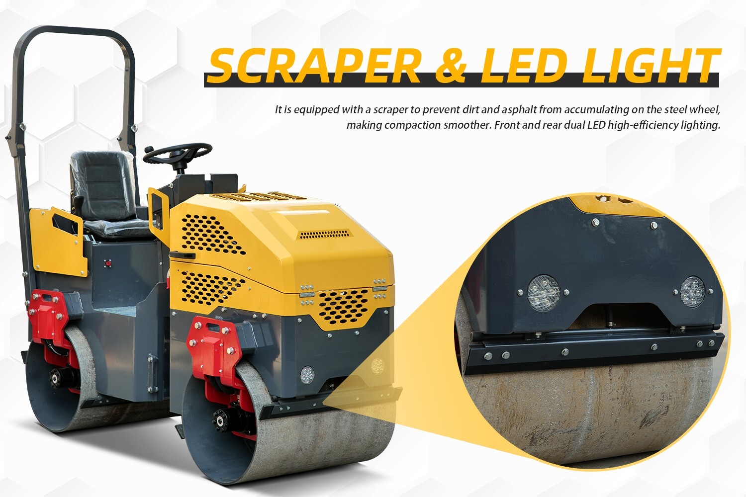 Full Hydraulic Tandem Smooth Drum Vibratory Soil Asphalt Road Roller Compactor