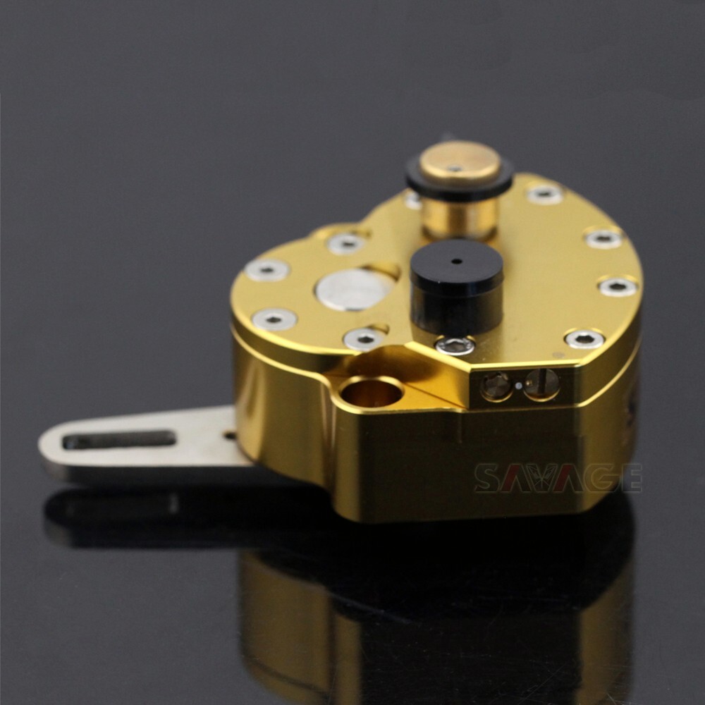 Gold Universal Adjustable Steering Damper Stabilizer Safety Control Off-Road