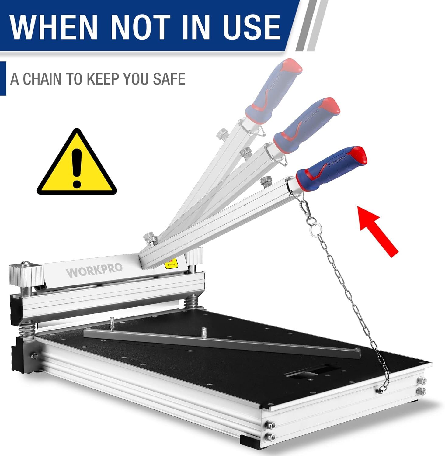 WORKPRO 13" Flooring Cutter/Laminate Flooring Installation Tool Spacers Knee Pad