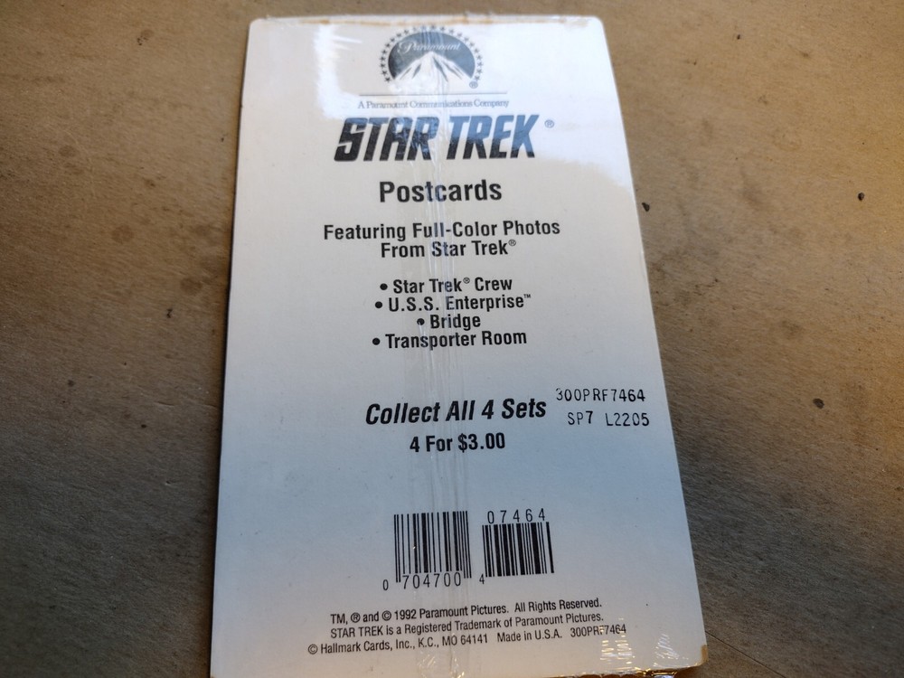 Hallmark Star Trek Postcards