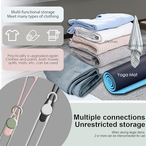 24Pcs Reusable Silicone Cable Straps 4 Colors