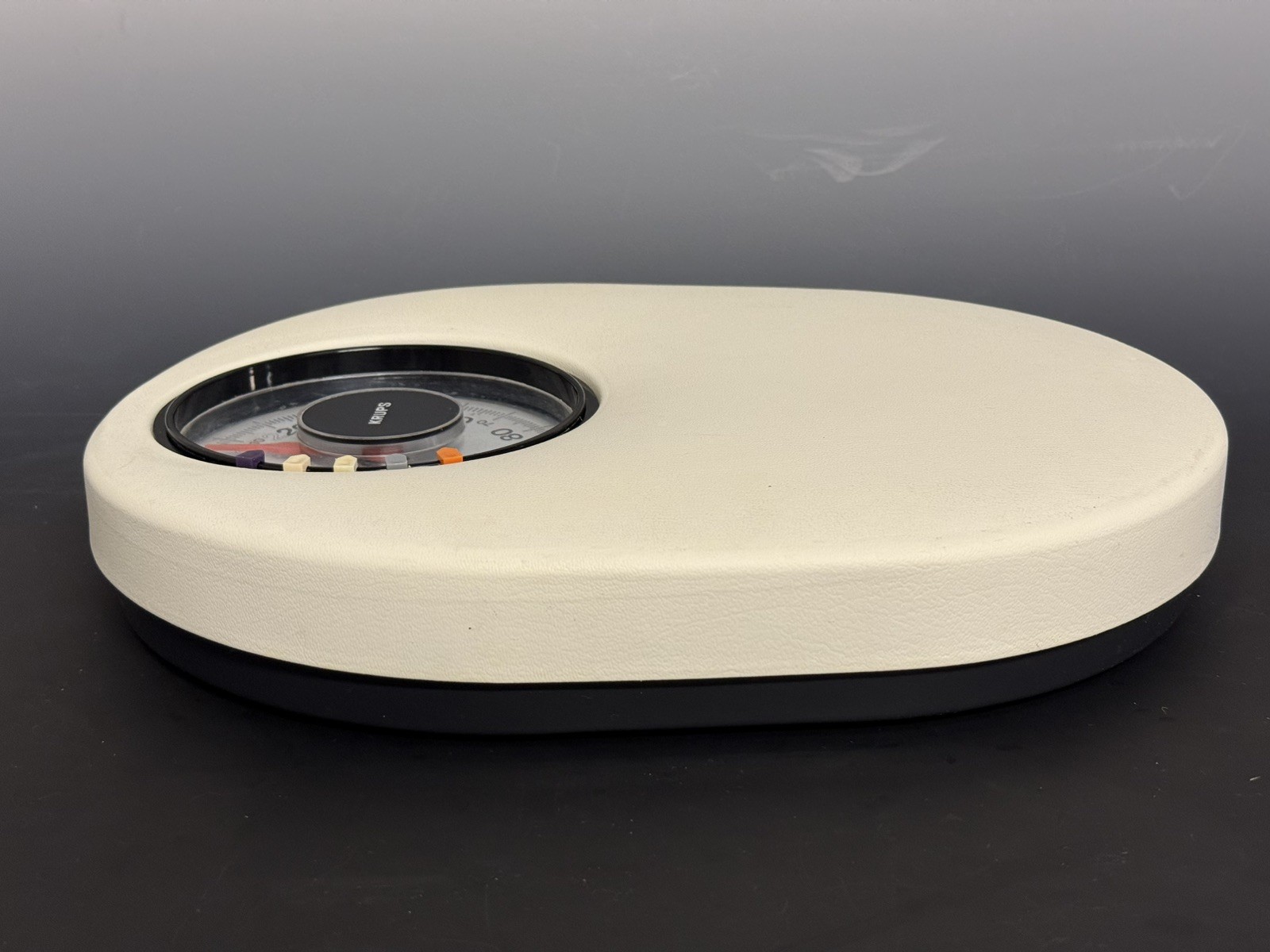 MCM Genuine Vintage Krups ‘Cyclops’ Or UFO Bathroom Scale, Cream, Works Great!