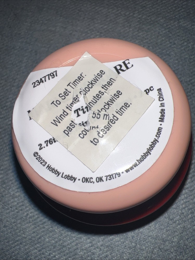 Kickerland Red/White Windup Mushroom Kitchen Timer